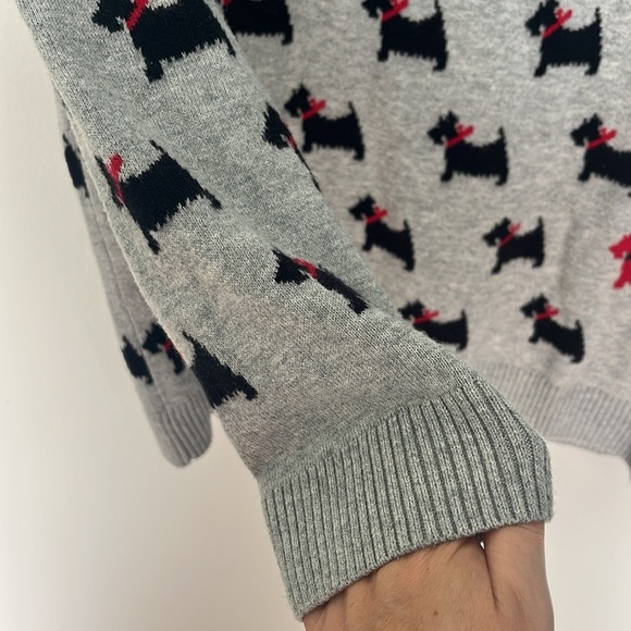 Charter Club Scottie Dog All-Over Print Sweater – Size Large - Picture 6 of 8